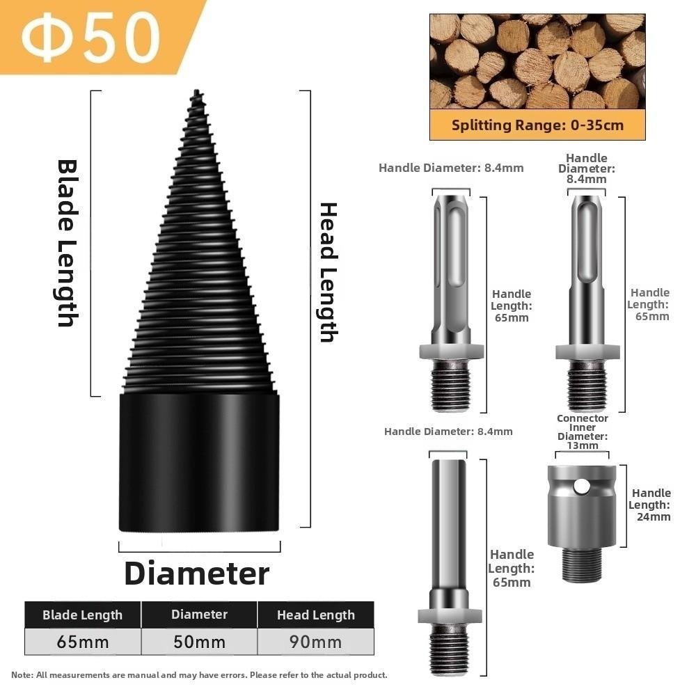 Wood Splitting Screw Cone Bit Wear Resistant Wood Drill Bit New Step Drill Bit