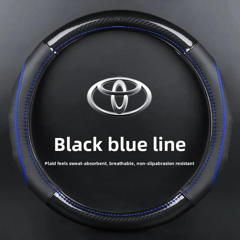 Подходит для Toyota Рулевое колесо Автомобильное Рулевое колесо Carola Азиатский Дракон Camry Lexus Raven RRMS-1 Углеродное Волокно Натуральная Кожа Рулевое колесо