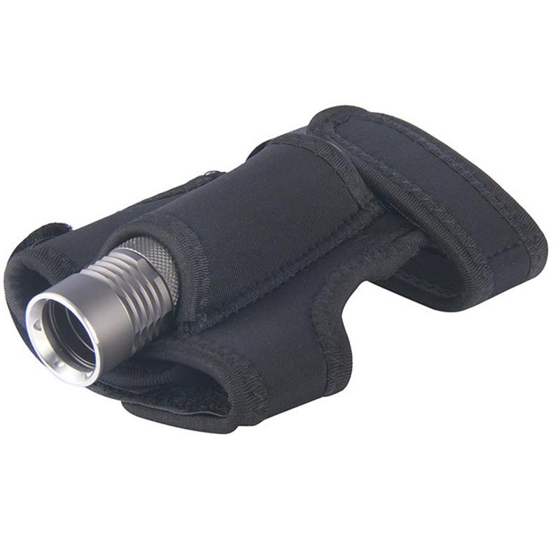 Scuba Diving Led Torch Flashlight Holder Underwater Soft Elastic Neoprene Hand Arm Mount Wrist Strap Adjustable Glove