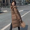 Women's Windproof Hooded Fluffy Warm and Cold Loose Medium-length Casual Sports High-quality Fabric Jacket Cotton Coat Jacket