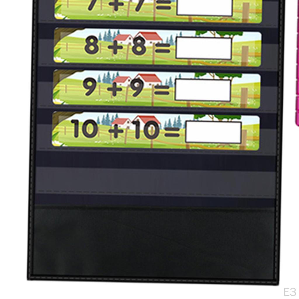 Дополнительный карман Образовательные плакаты Математические таблицы Дошкольный учебный материал