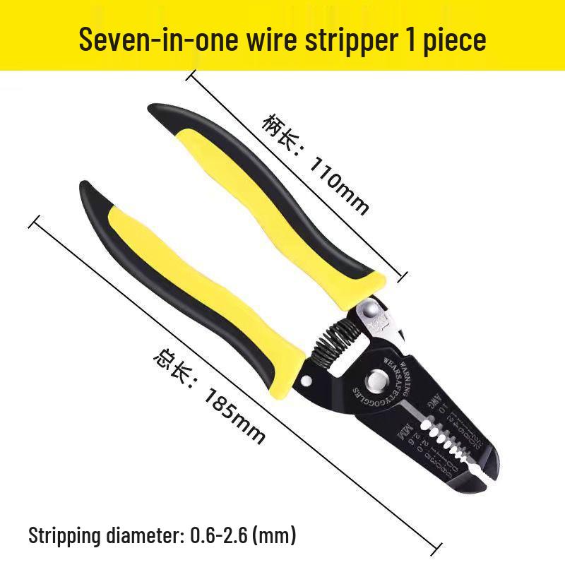 Многофункциональные плоскогубцы электрика семь в одном: Инструмент для снятия изоляции, обжима и плоскогубцы
