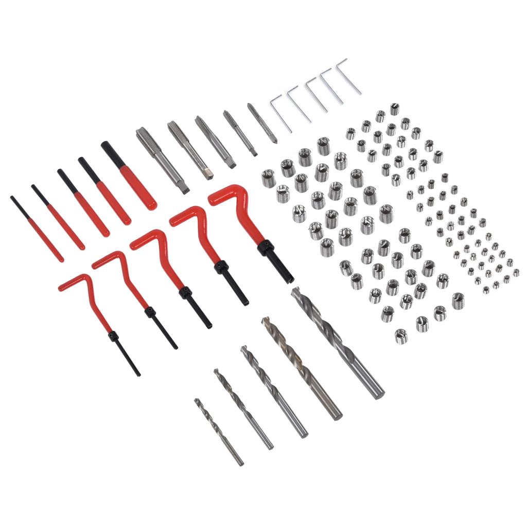 Набор для ремонта резьбы 125 шт. Инструмент для восстановления гаечный ключ спиральное сверло набор M5 M6 M8 M10 M12
