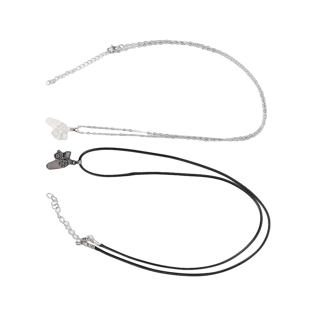 2pcs Exquisite Matching Controller Necklaces Magnetic Pendants Necklace Valentine s Day Necklace