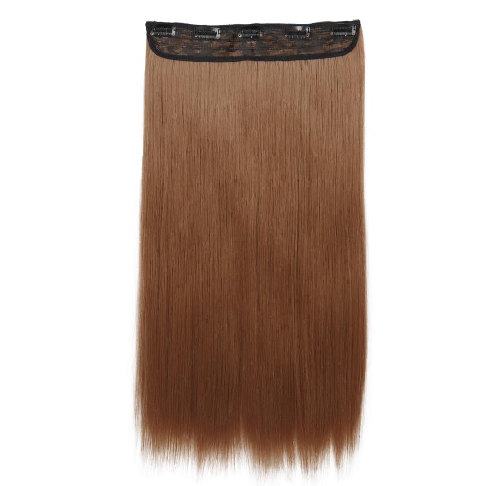 MERISIHAIR 5 зажимов для наращивания волос, синтетические длинные прямые волосы, прическа, высокотемпературное волокно, золотисто-коричневый, черный
