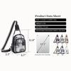 Transparent PVC Sling Bag, Trendy Jelly Crossbody Bag, Waterproof Chest Bag For Travel Beach Concert Event