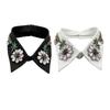 Woman Rhinestone Lapel Collar Shawl Decorative False Collar Elegant Removable Collar Sweater Shirt Collar for Women
