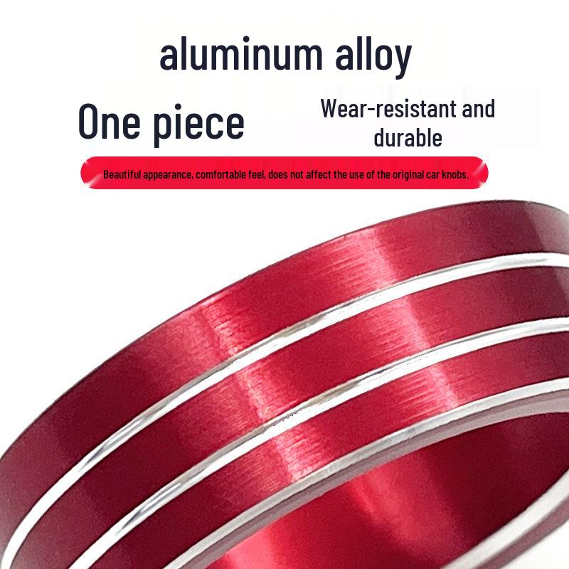 16-21 Gen Civic Interior Kit: AC Knobs, Aluminum Trim Rings, Center Console Decor