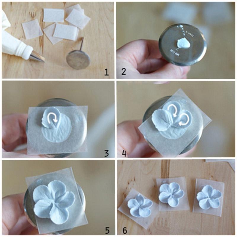 2шт торт украшения ногтей из нержавеющей стали торт цветок игла и пластиковые ножницы