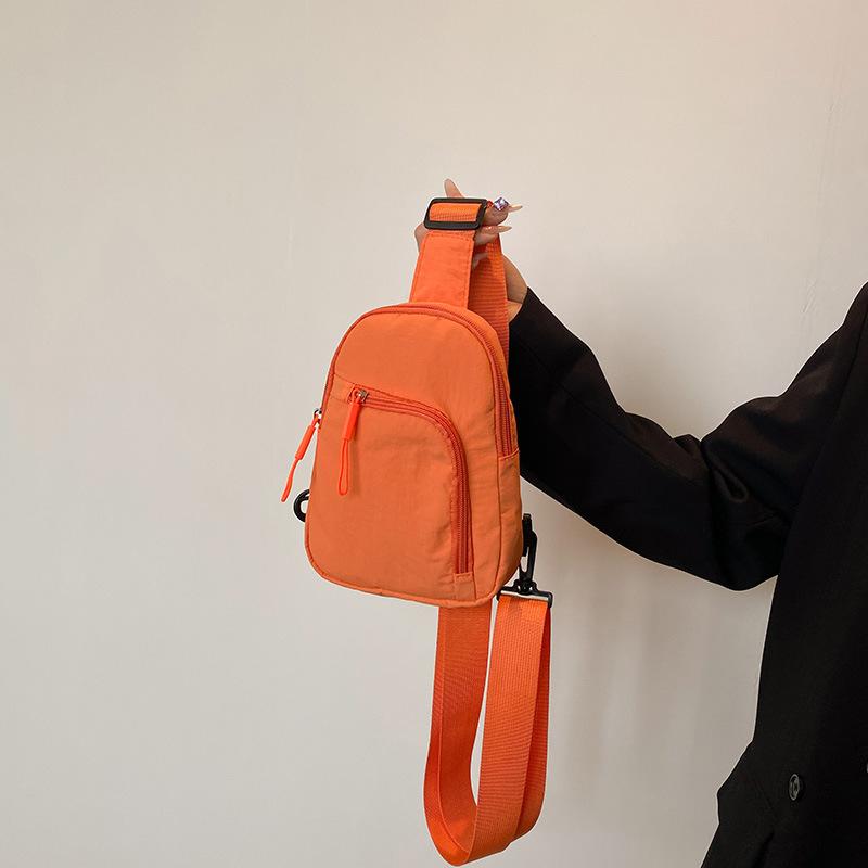 Однотонная легкая и простая портативная повседневная сумка для мобильного телефона, спортивная наплечная сумка-мессенджер, нагрудная сумка, для мужчин и женщин