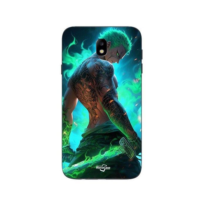 Чехол для телефона - MANIACASE - Samsung Galaxy J7 2018 - One Piece Зоро - Силикон TPU - Гибкий