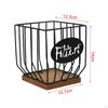 Coffee Pod Holder Capsule Basket with Wood Base Storage Organizer Espresso