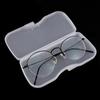 Durable Transparent White Matte Eyewear Accessories Hard Box Glasses Case Clip