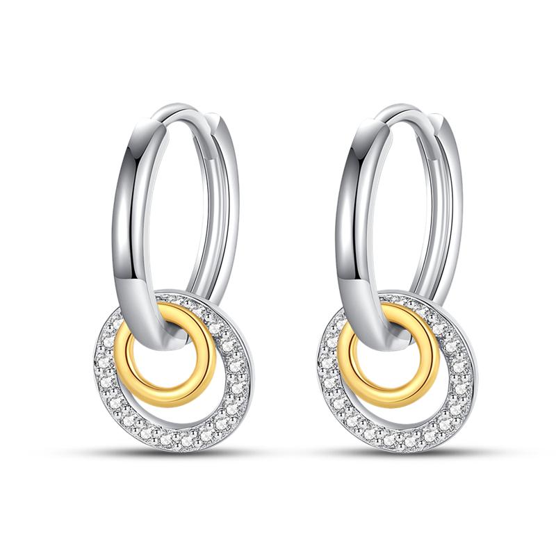 Серьги-гвоздики из натурального серебра S925 с перьями любви, оригинальные подвески-кольца для женщин и девочек, серьги-гвоздики, ювелирные изделия, подарки