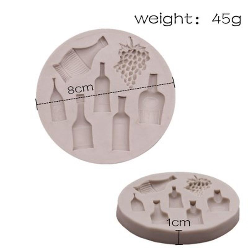 Бутылка красного вина в форме винограда, силиконовая форма, сделай сам, форма для помадки, торта, инструменты для выпечки