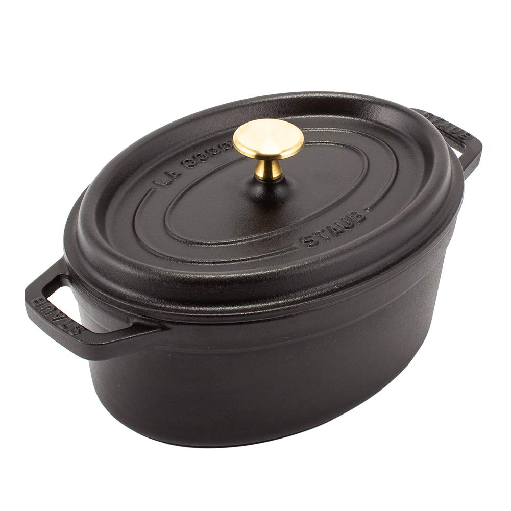Staub Oval Pico Cocotte Oval 23cm Staub StaubOval Cocotte 1102325 Black [Staub] (enamel Pot/pan) [Staub] [Item]