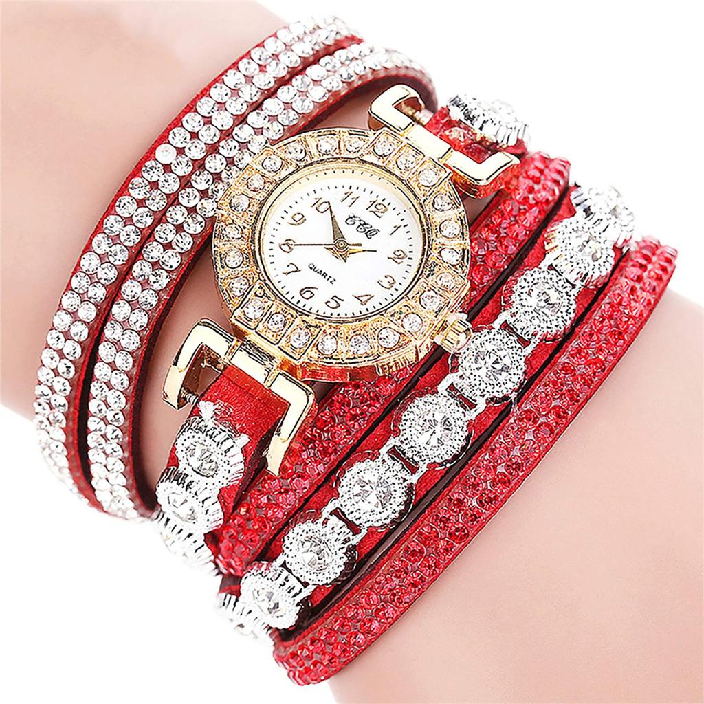 New Style- Small Watch With Diamond, Round Bracelet Watch, Student Fashion, Casual Women's Bracelet Watch