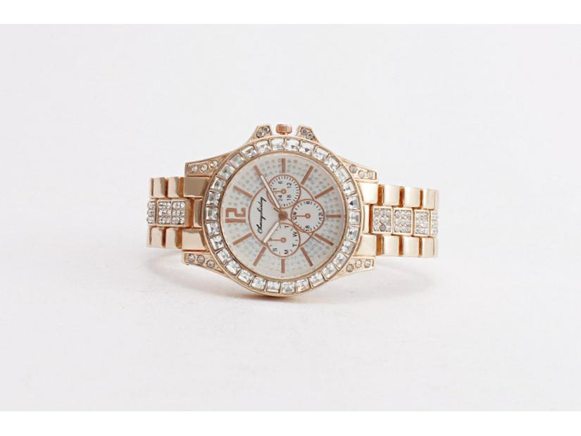 Роскошные мужские кварцевые часы с дизайном «три глаза», полностью инкрустированные бриллиантами