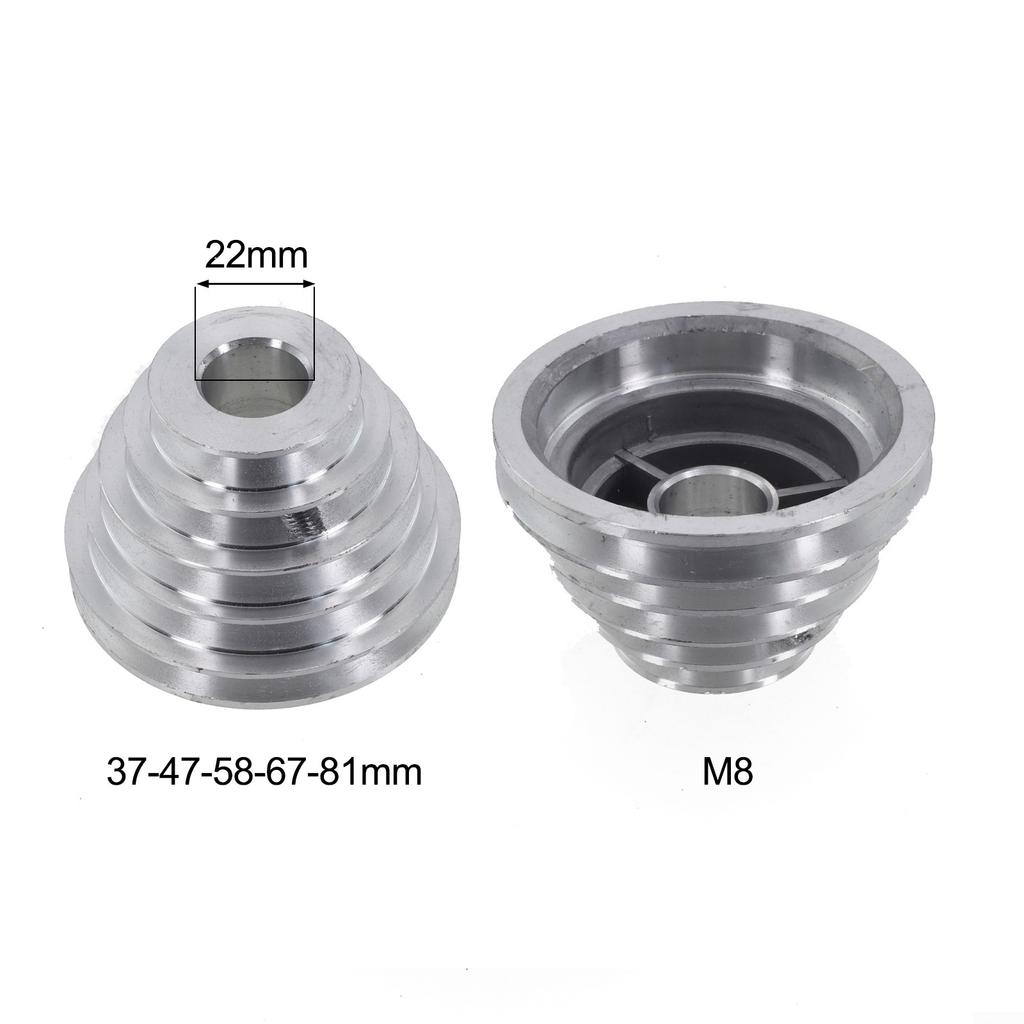 Aluminum Pulley Wheel 5 Step Design Suitable for A Type V Shaped Pulley