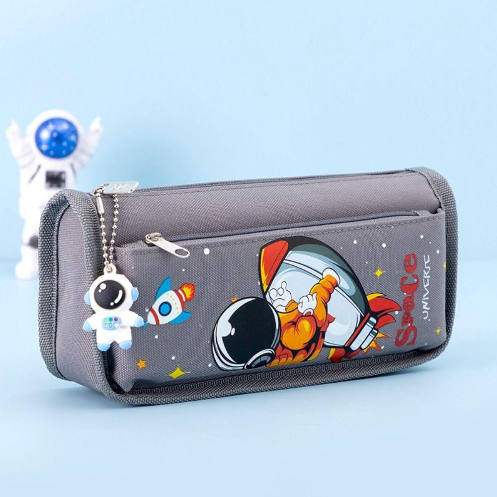 Four/Double layers Pen Bag Large Capacity Pen Box Cartoon Stationery Organizer  School Office