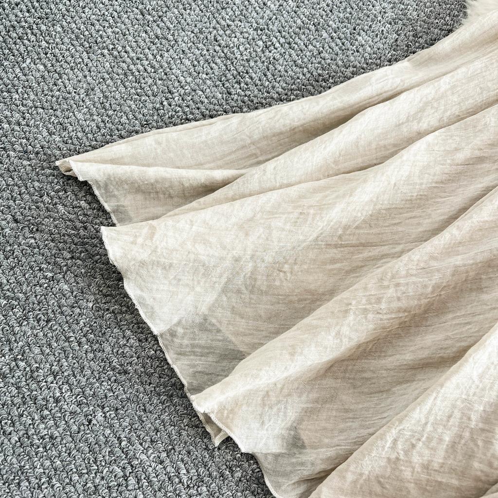 Dimanaf 2025 Summer Solid Women New Skirts Elastic Elegant White Pleated Skirts Lace High Waist