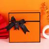 Bow Gift Box Hermès Orange Souvenir Gift Gift Precious Packaging Box Valentine's Day Underwear Gift Box