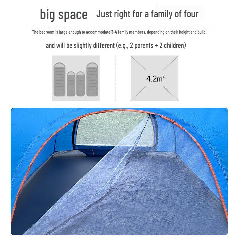 Quick-Fold Waterproof Sun Protection Beach & Camping Tent - Three-Second Fast Setup
