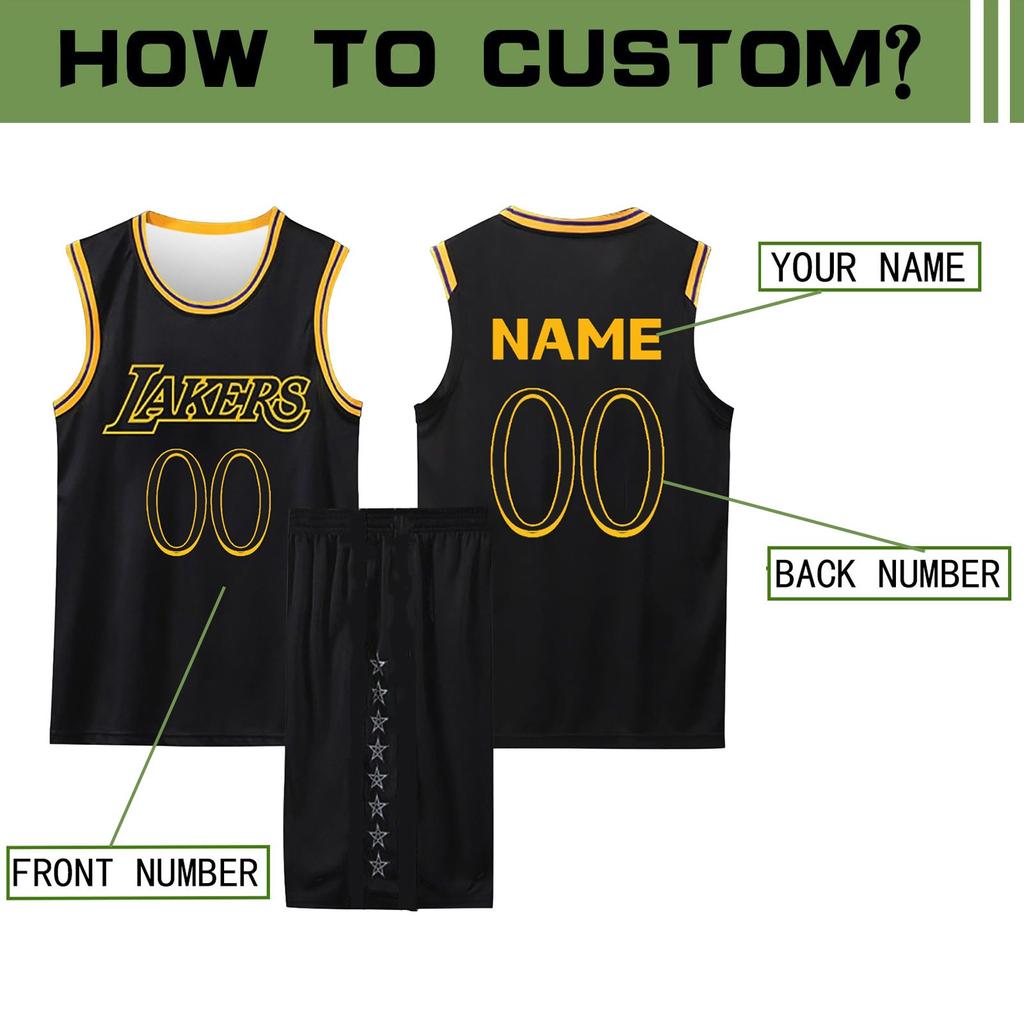 Basketball Name/NumberCustom Clothes Mans Basketball Suit Classic Tops + Pants Basketball Jerseys Suit Set