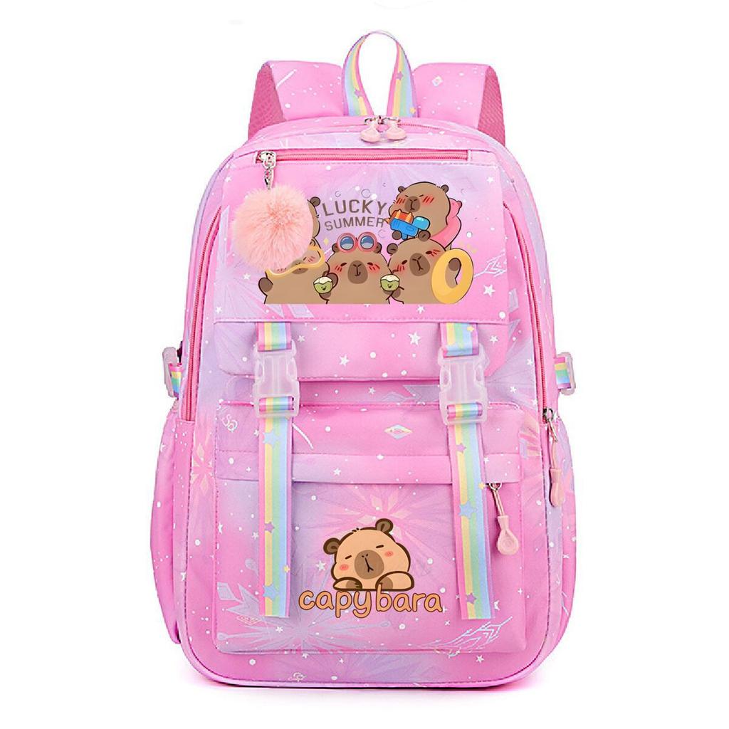 Cute Printed Children'S Lightweight Backpack, Primary And Secondary School School Bag