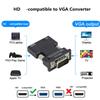 HDMI-compatible Female To VGA Male Converter Adapter with 3.5mm Audio Cable for PS4 Monitor Projector PC Laptops 1080P HD TO VGA