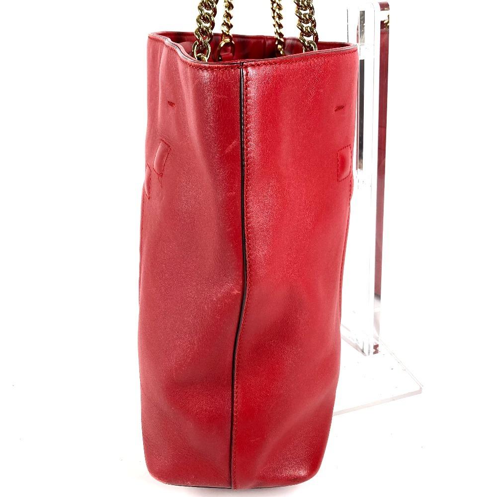 GUCCI 453561 Interlocking G Chain Tote Bag Double Chain Shoulder Bag