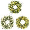 ABS Colorful Wildflower Spring Summer Door Wreath 40cm Drieds Flower Plastic Artificial Wreath Party