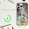 Чехол для игрового телефона Honkai Star Rail Firefly для iPhone 15 14 13 12 11 Plus Pro Max Magsafe с магнитной беспроводной зарядкой