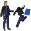 1/6 Boy Doll Clothes For Ken Doll Outfits Black Coat Blue Vest Trousers Pants For Barbie Boyfriend Ken Boy Doll Accessories