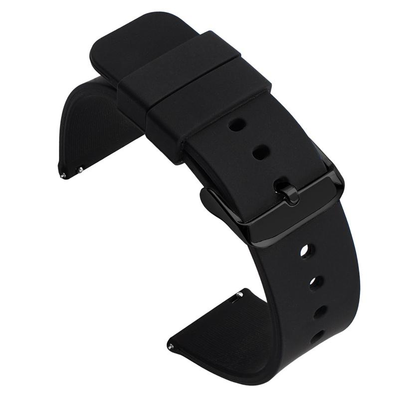 Silicone Watchband Strap Quick Release Band 12mm 14mm 16mm 18mm 19mm 20mm 21mm 22mm 24mm Universal Wristband Belt Accessories