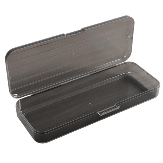 Пенал большой емкости, компактный прозрачный пластиковый ящик для хранения для дома, школы, офиса