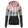 Весенние толстовки женские толстовки тонкие цветные блоки с длинным рукавом для бега на открытом воздухе модные пуловеры повседневные толстовки с капюшоном зимние женские топы
