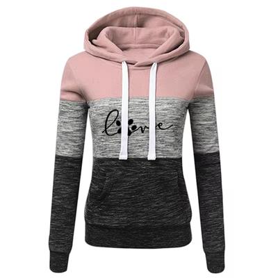 Весенние толстовки женские толстовки тонкие цветные блоки с длинным рукавом для бега на открытом воздухе модные пуловеры повседневные толстовки с капюшоном зимние женские топы