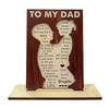 Daughter To Dad Wood Hug Sign Meaningful Ornaments Thank You Dad Plaque