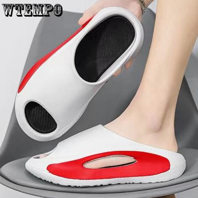 Тапочки, модные нескользящие мягкие тапочки на толстой подошве, летние повседневные спортивные пары, верхняя одежда, удобные сандалии