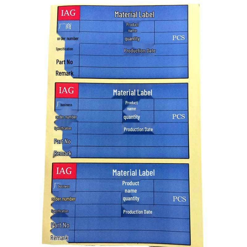 Rectangle Self-Adhesive Color Label Stickers for Logo Printing