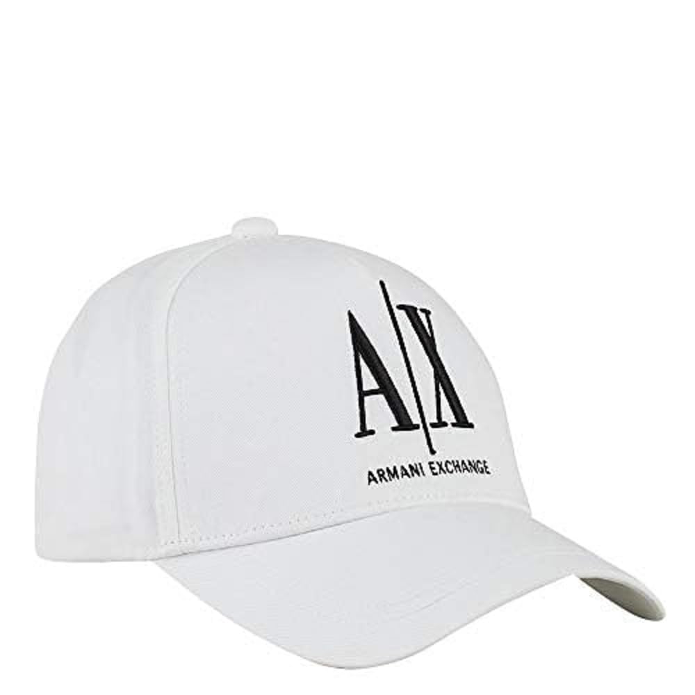 AX Armani Exchange Men's Logo Baseball Cap, US Size: One Size, Color: White