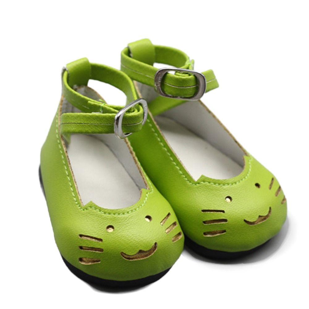 Cute Baby Doll Shoes Cartoon Doll Cosplay Accessories Kids Toy PU Leather Shoes  for 1/3 BJD