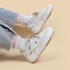 Студенческие спортивные и любительские туфли для сноуборда, женские, с низким верхом, на толстой подошве, универсальные, маленькие белые туфли, симпатичные туфли на плоской подошве, показывающие маленькие ножки