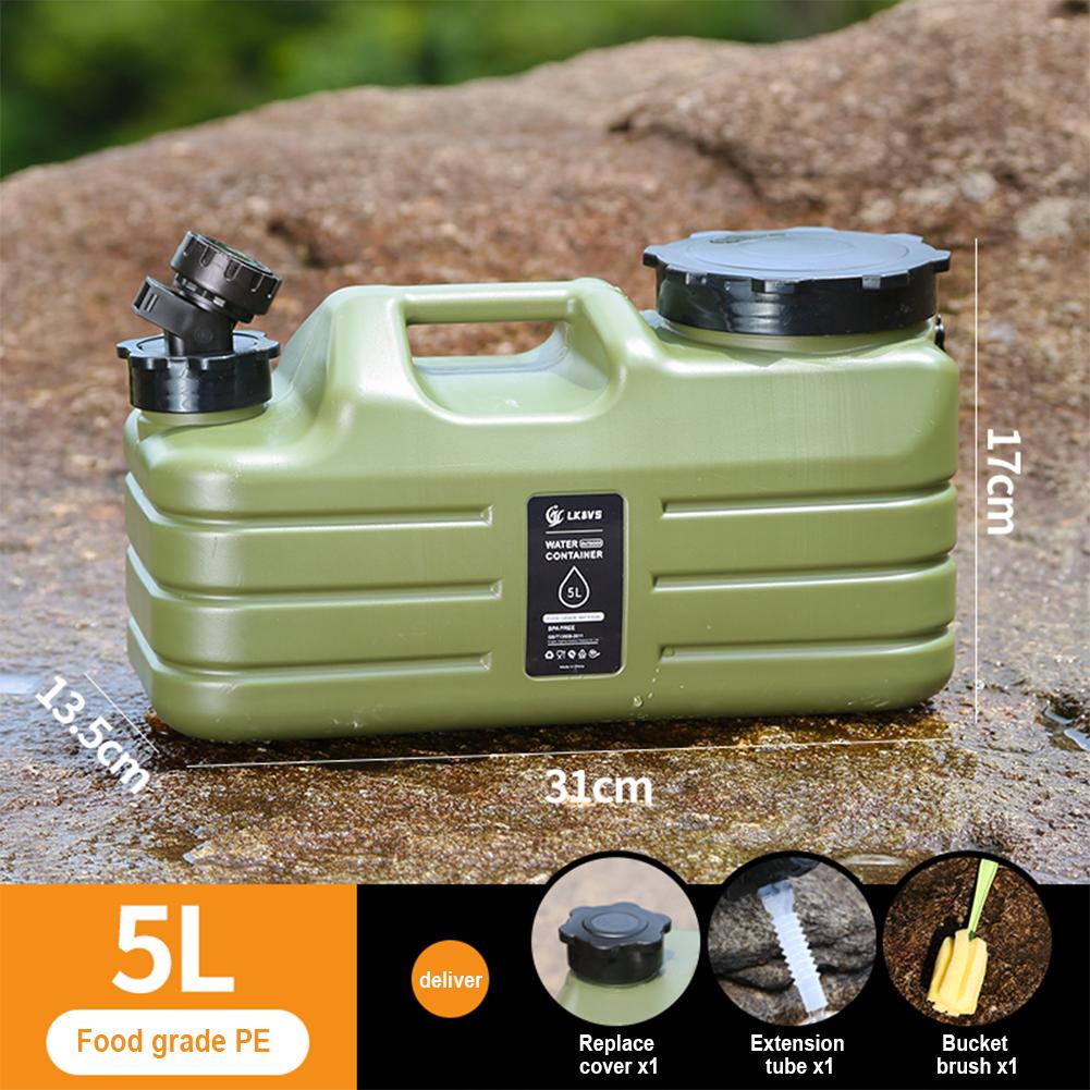 11L/12L/25L Outdoor Camping Water Bin Large Capacity Portable Water Tank with Detachable Faucet No leakage Camping Fishing