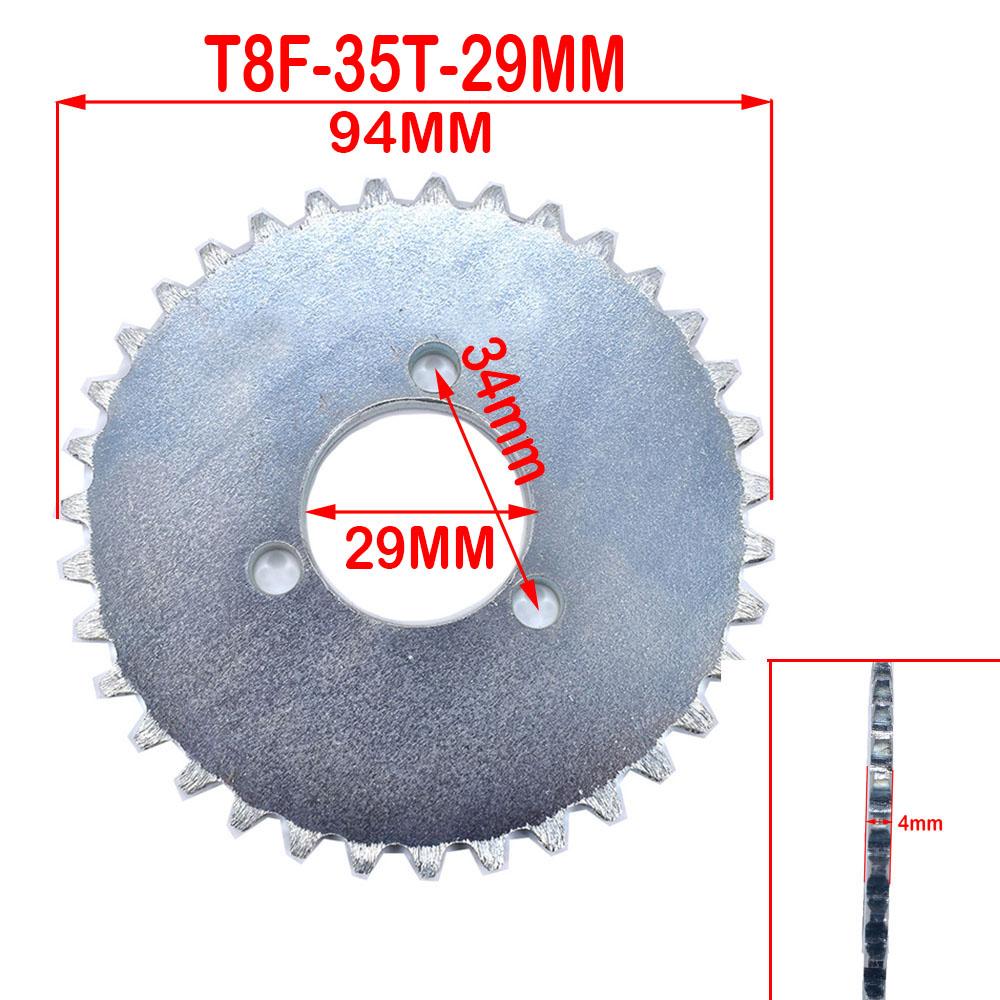 Задняя звезда T8F 35T 38T 44T 54T 64T 74T 35MM 29MM 26MM 54MM ДЛЯ 47cc 49cc Мини Мото Квадроцикла ATV Питбайка Кроссового Велосипеда Запчасти
