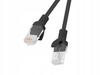 Patchcord Lanberg UTP kat.6 0,25m LSZH CU fluke passed czarny