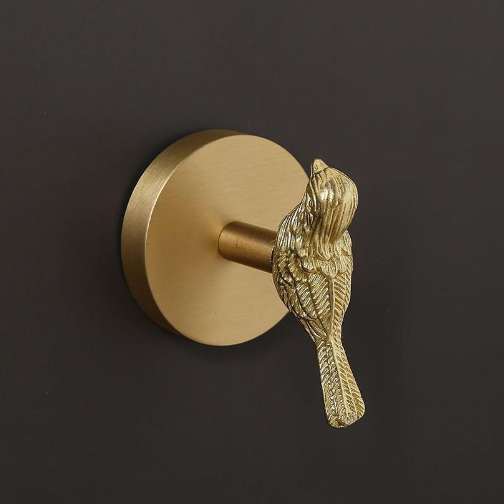 High-Quality Brass Brass Wall Hooks Durable Construction Wall Mounted Hangers Home Decoration