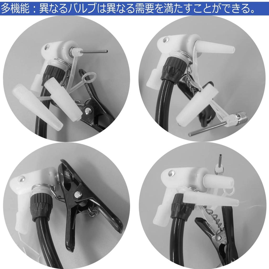 Senston Inflator Air Lightweight and Compact Multifunctional Inflator Pump Compatible with Soccer Needle, - Bicycles, Basketballs, Balls, etc.