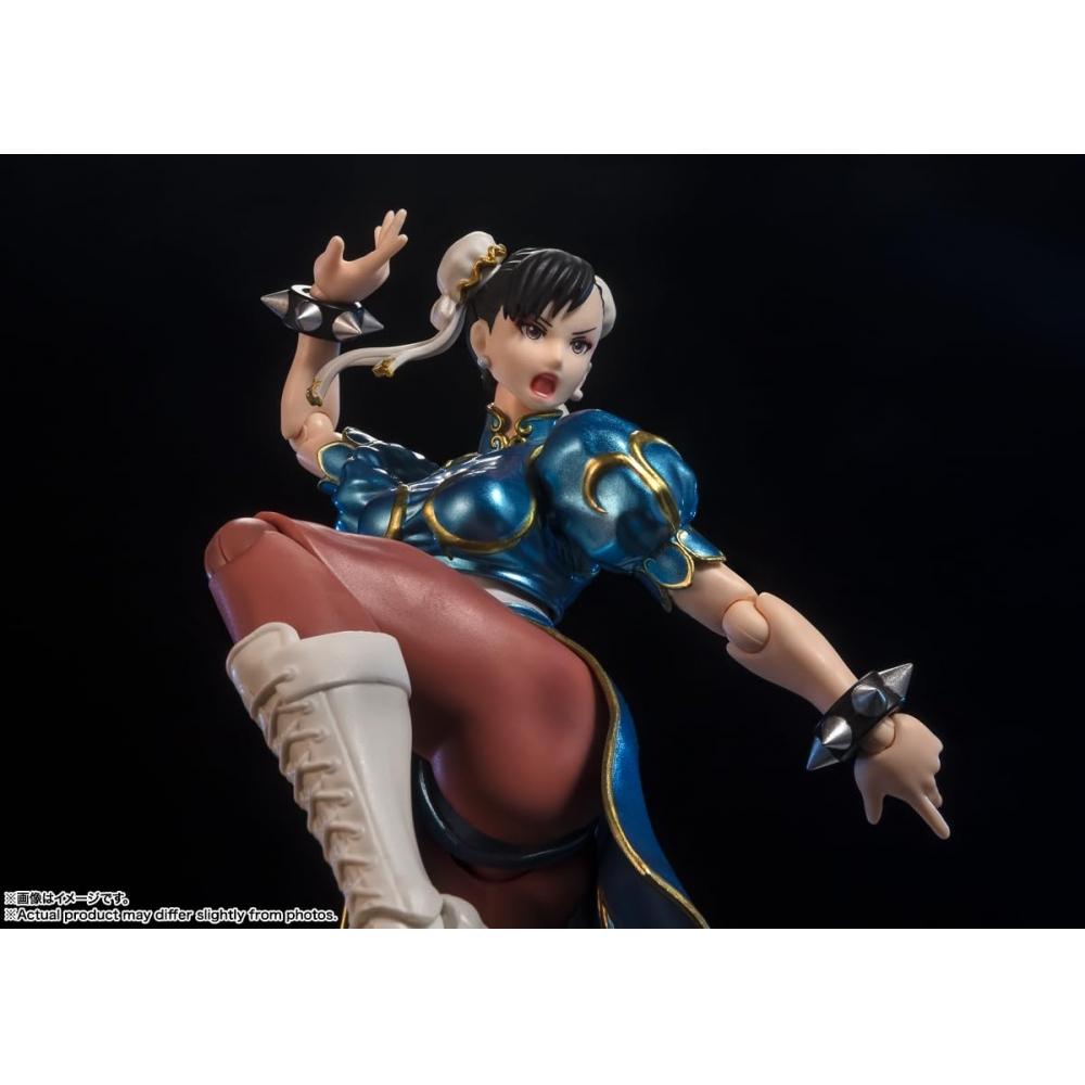 SHFiguarts Street Fighter Chun-Li -Наряд 2- Приблизительно. Подвижная фигура толщиной 150 мм, окрашенная из ПВХ и АБС-пластика